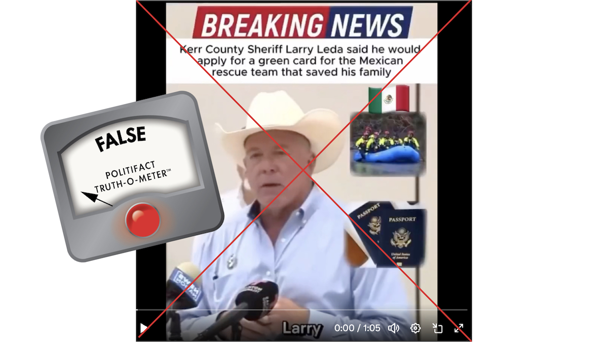 False graphic of new permanent residency law 07-01-25
