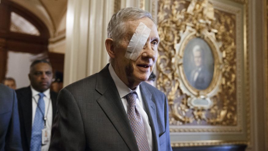 Harry Reid returns to Capitol