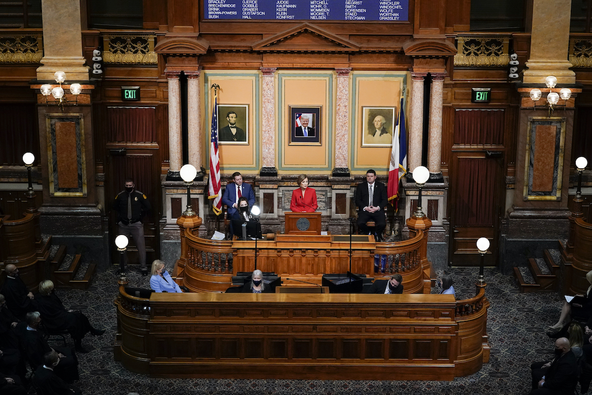 Iowa state address