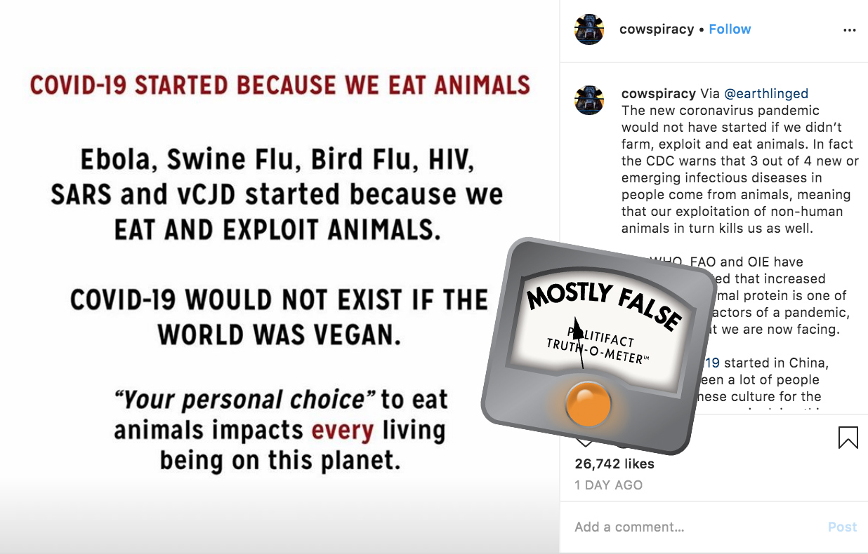Vegans and COVID-19