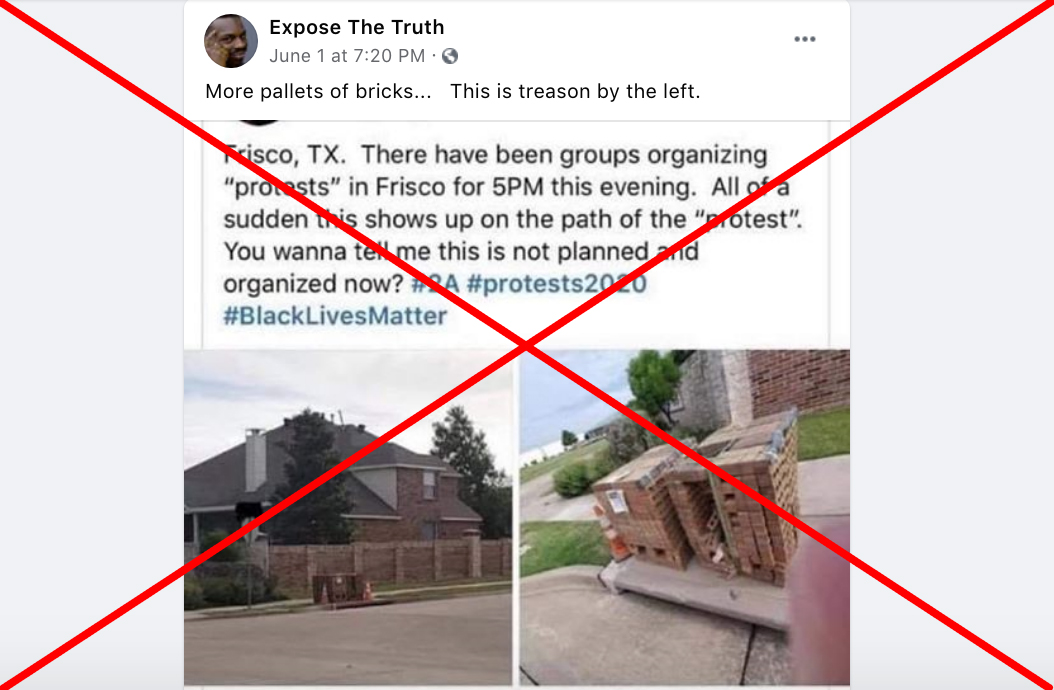 Bricks hoax