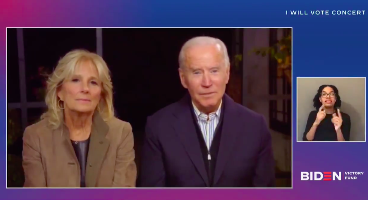 joe and Jill Biden Oct 25 fundraiser George Lopez