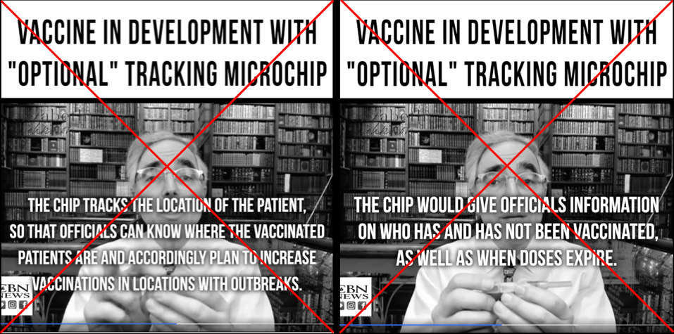 False vaccine microchip video screenshot