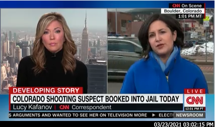 Real CNN chyron about Colorado shooter