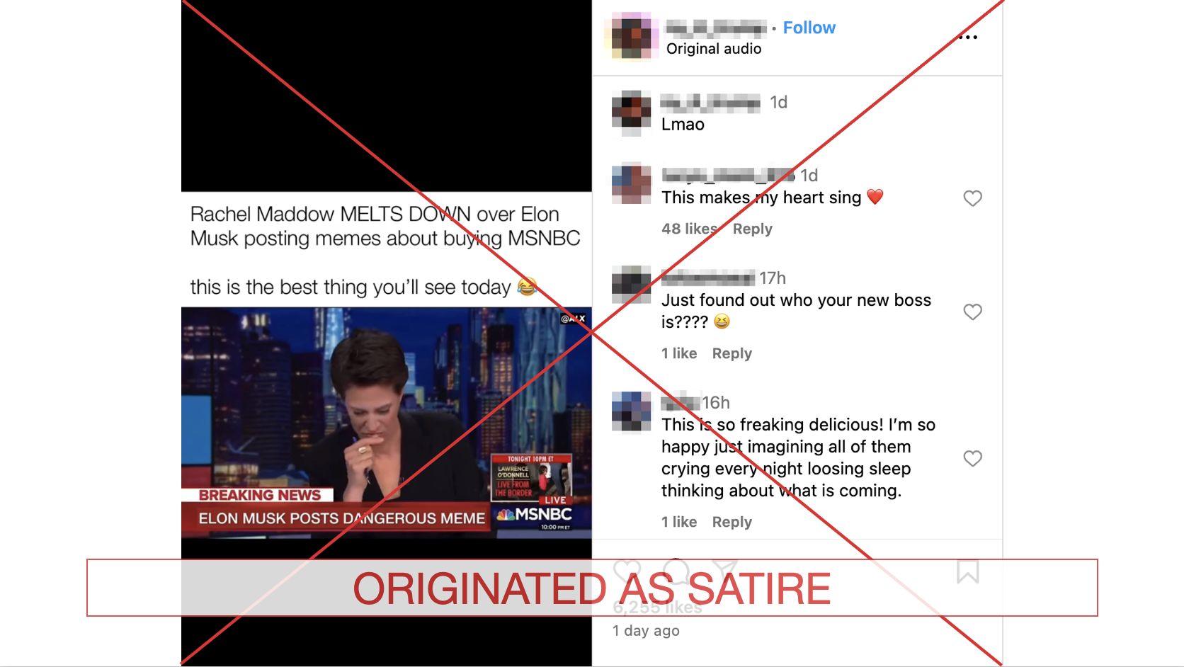 Rachel Maddow Musk Meme 11.25.2024