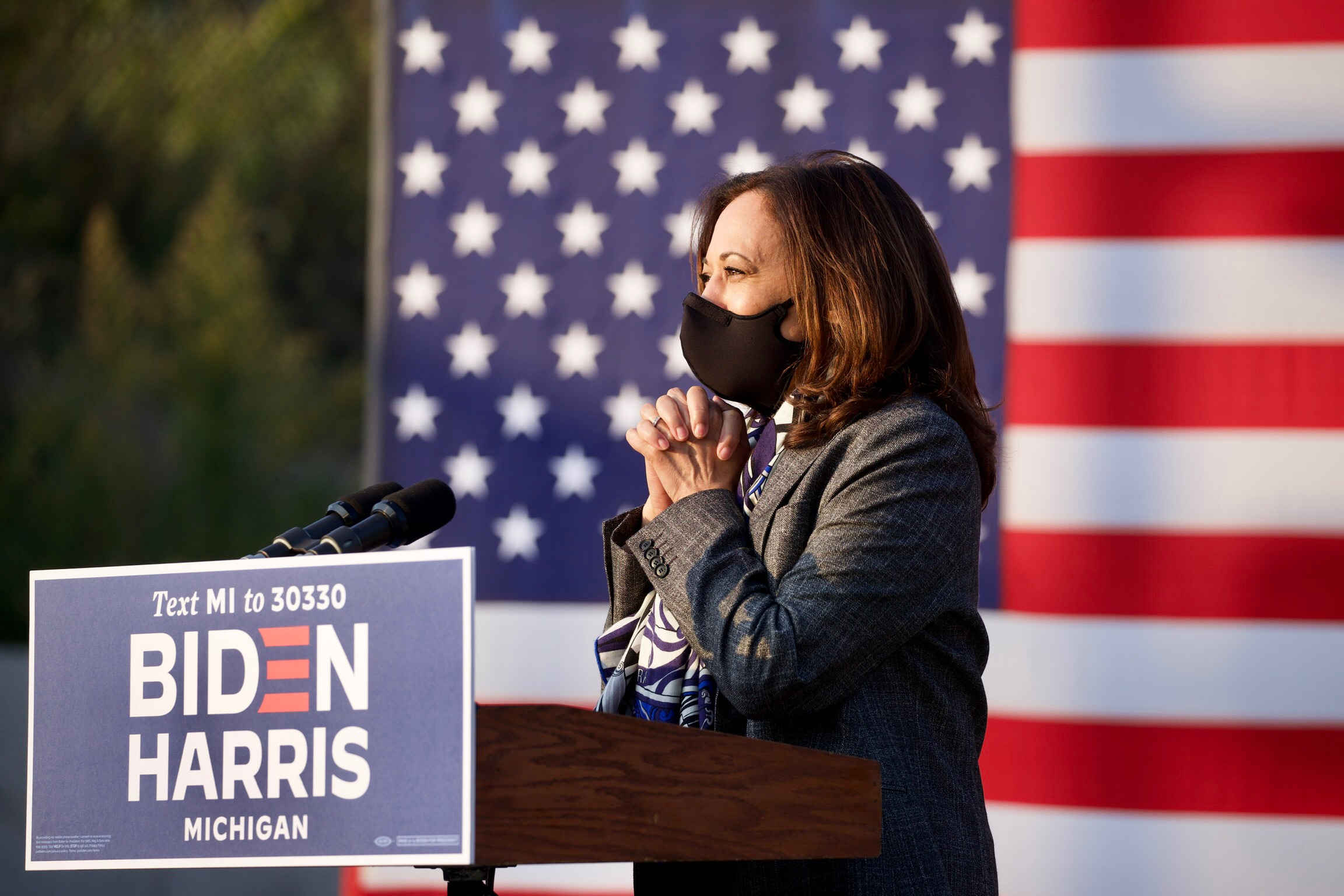 Harris in Detroit