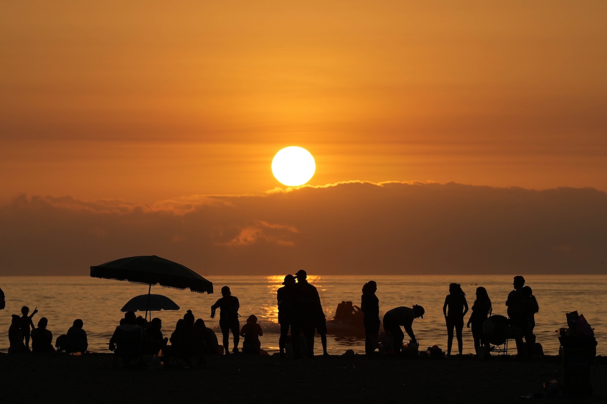 Sunset in Lima, Peru, 1-24-2024