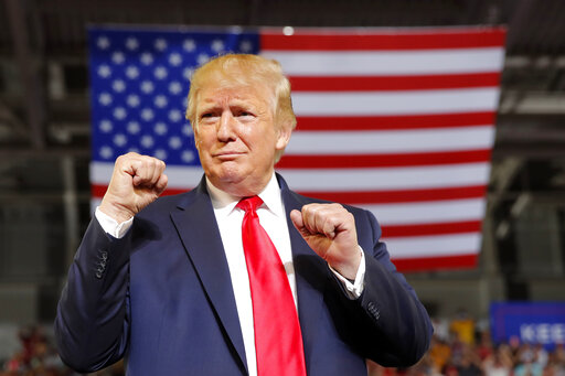 Trump fist Greenville NC July 17 2019
