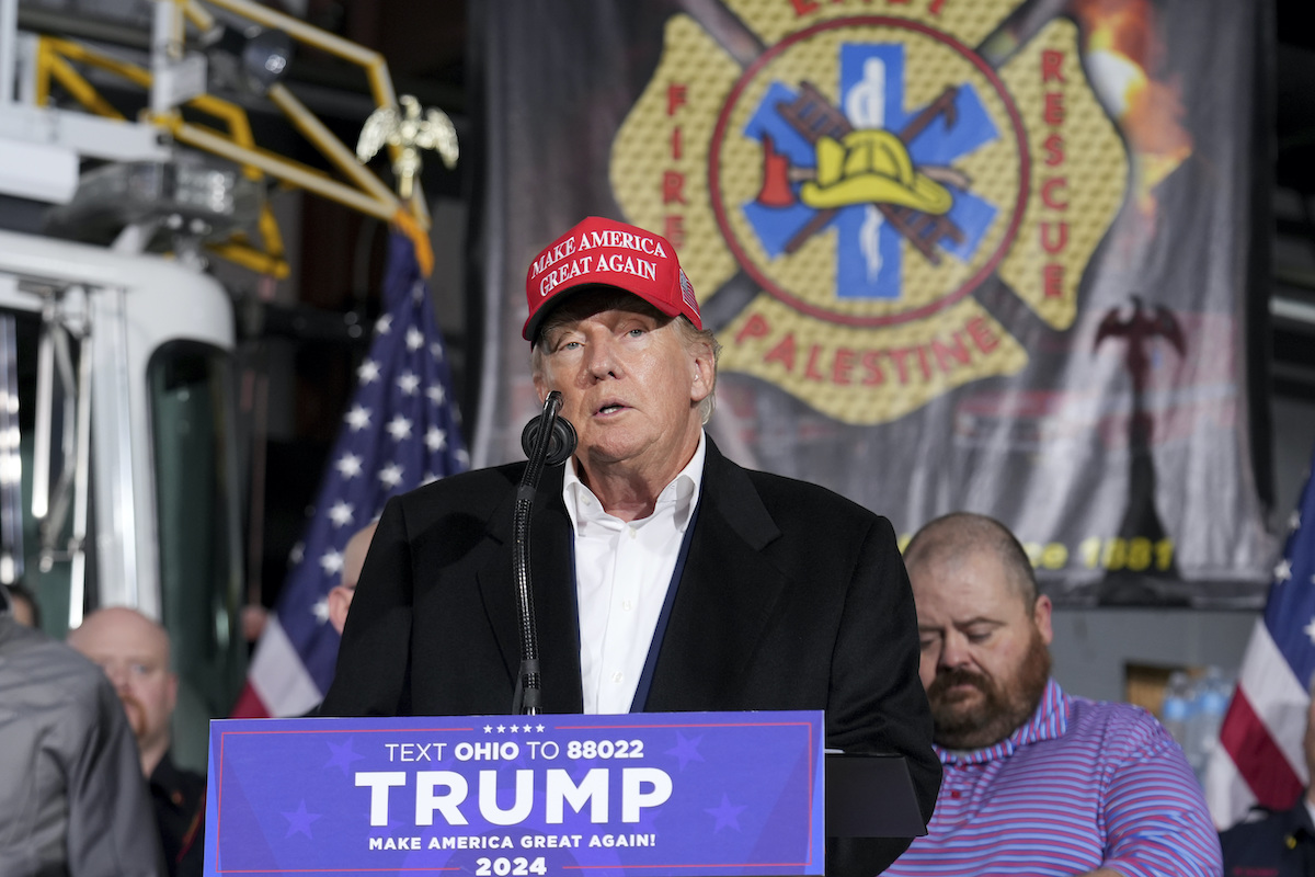 Trump at East Palestine Ohio fire station 2-22-23