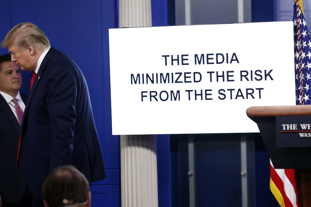 Trump video virus briefing