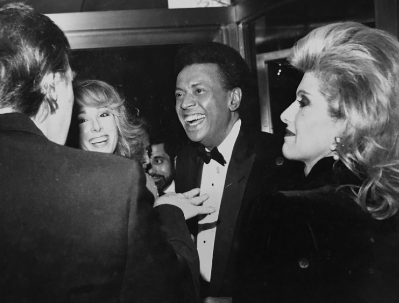 Trump and E. Jean Carroll at party in 1987