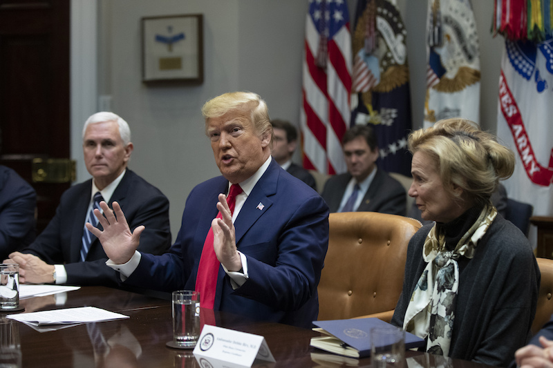 Trump covid WH