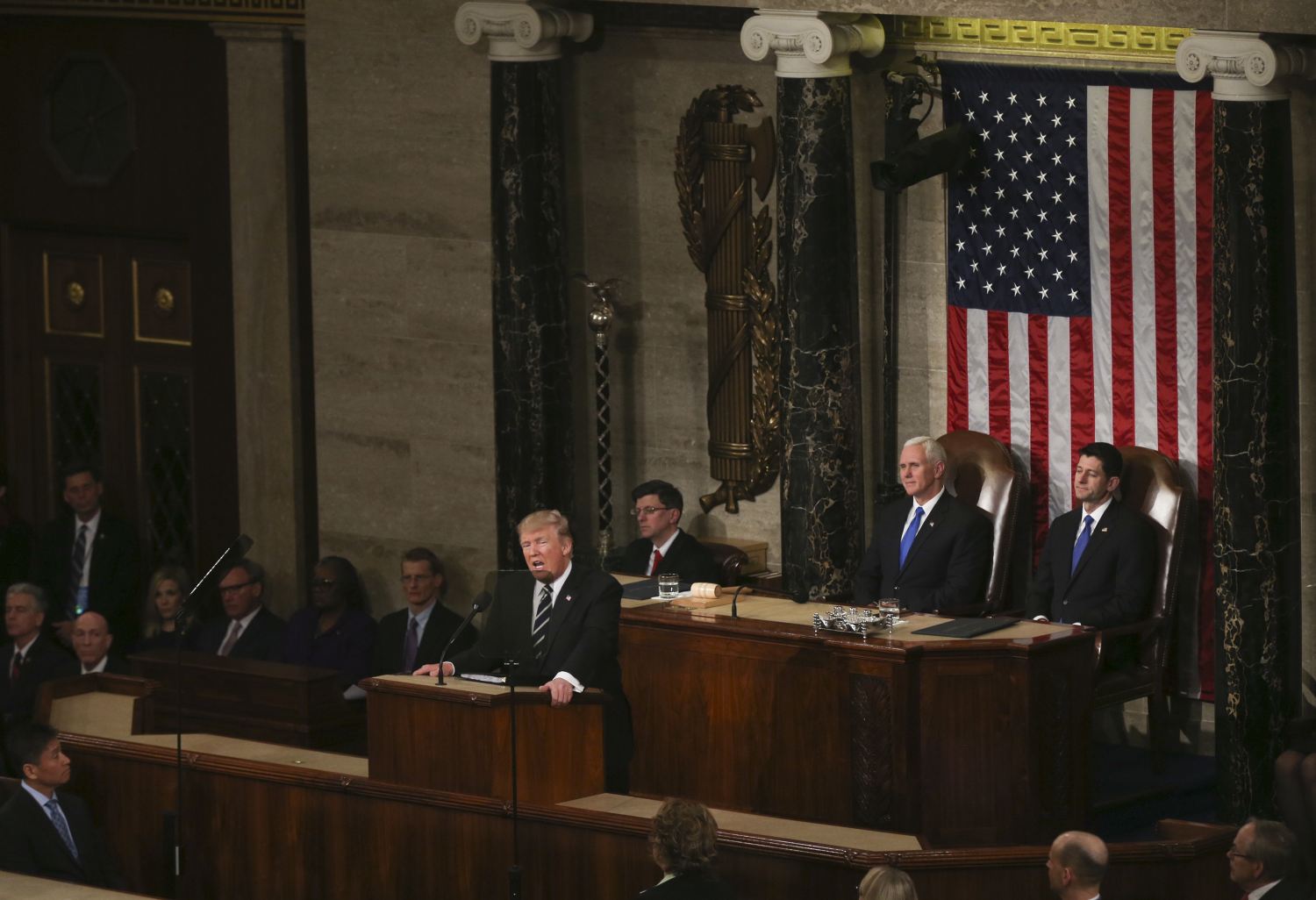 Trump from the dais (photo)