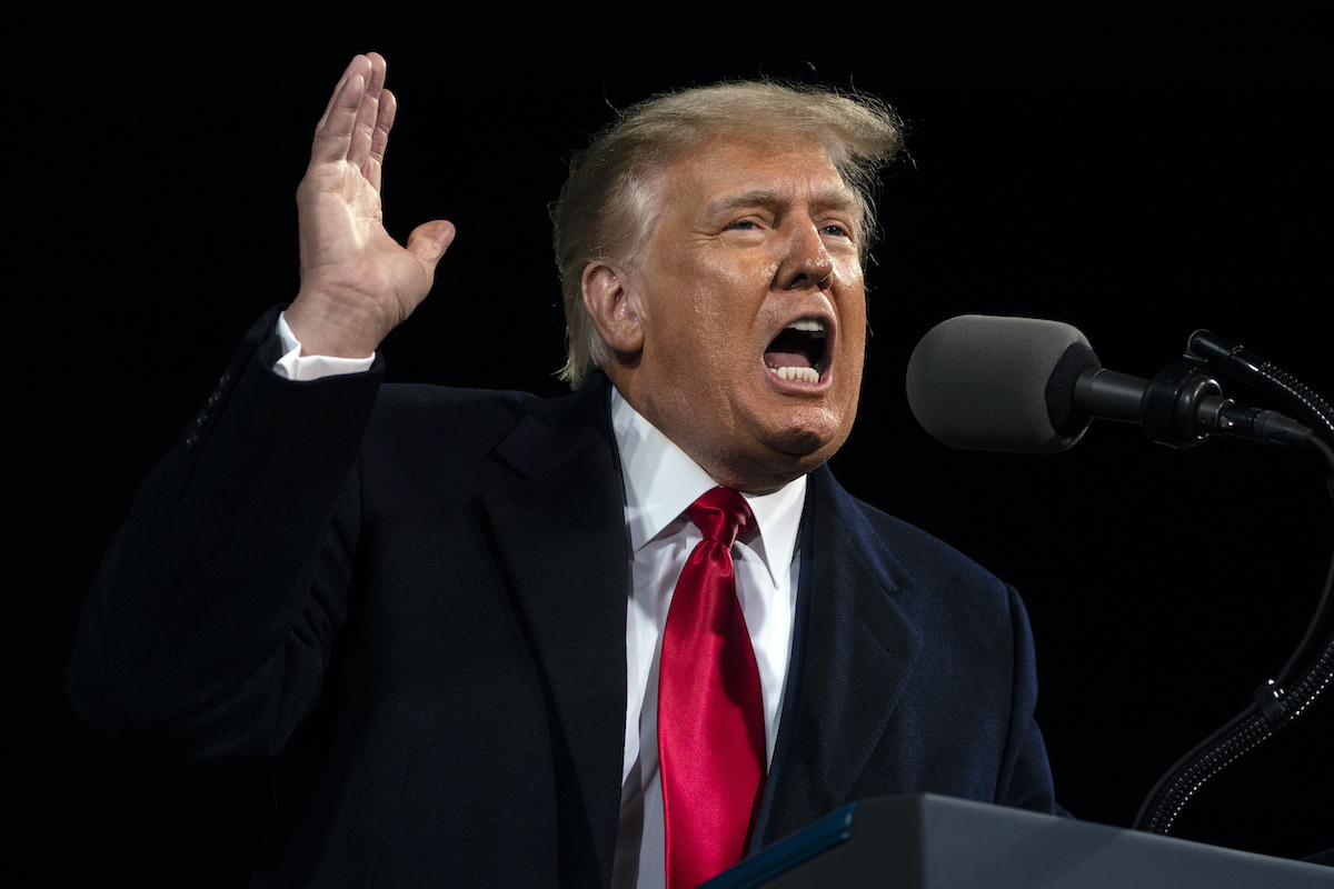 Trump speaks Valdosta GA 12-5-20 rally for GOP Senate candidates