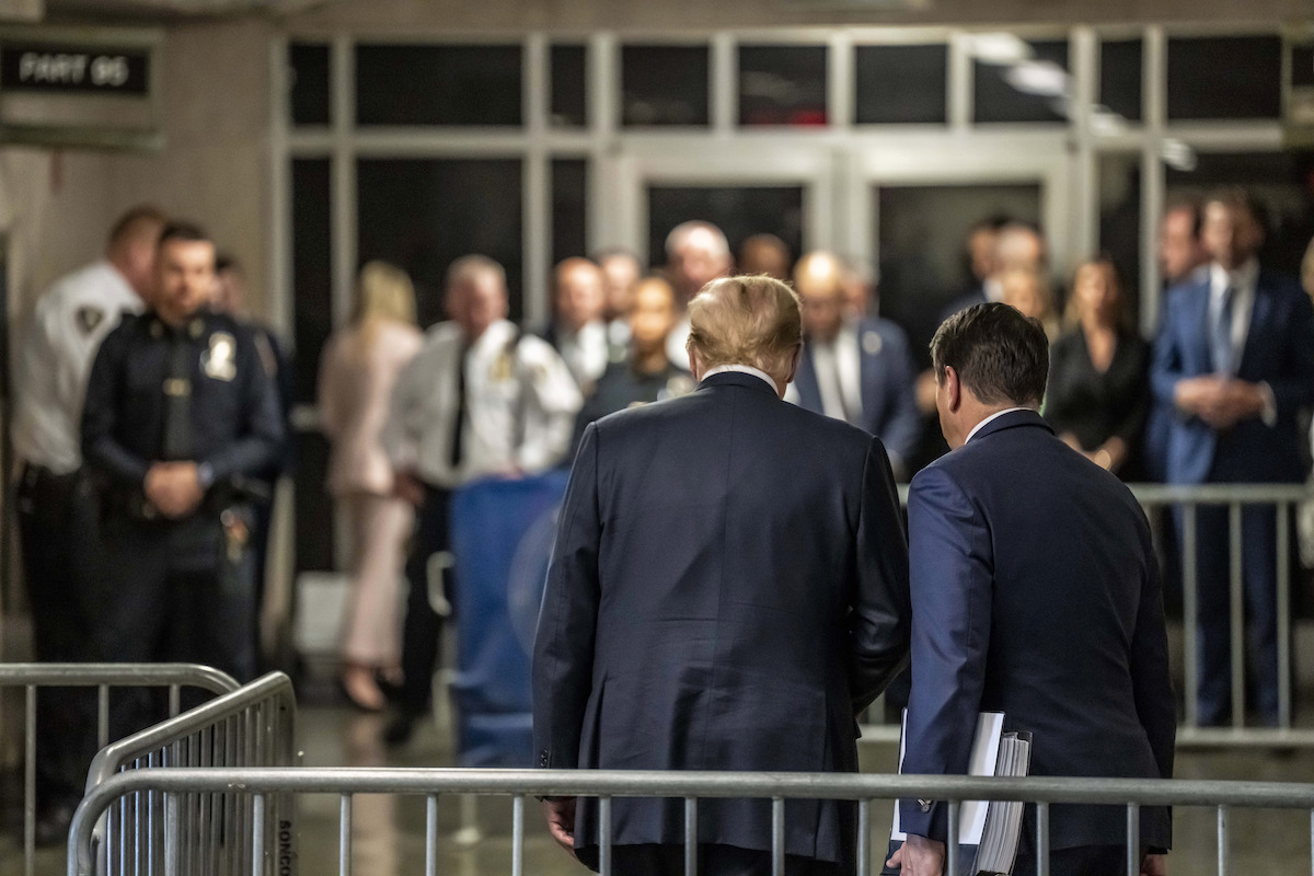 Trump leaves NY courthouse, 5-30-2024