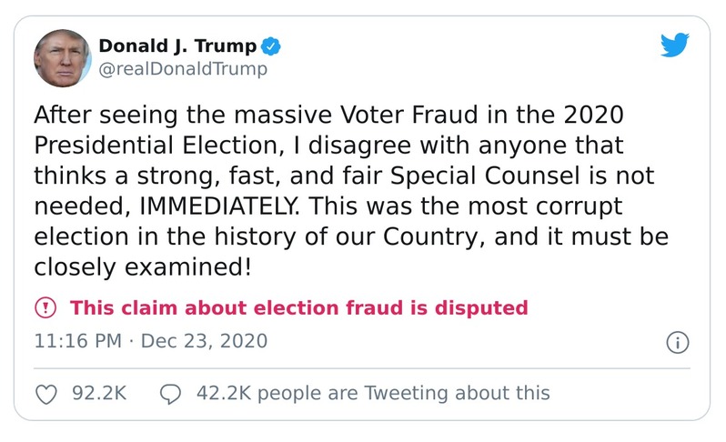 Trump special counsel tweet