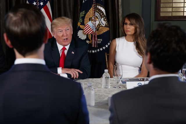 Trump at opioid briefing Aug. 8, 2017