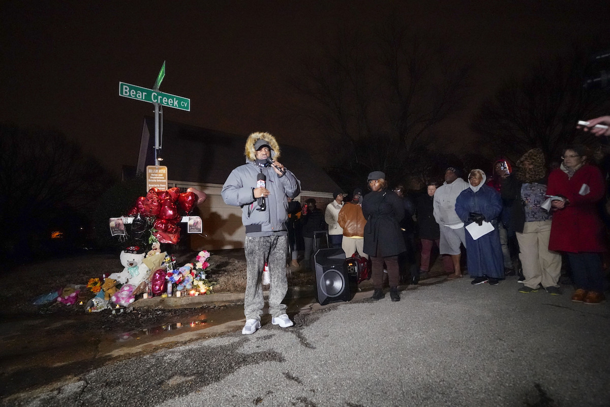 Tyre Nichols' stepfather Rodney Wells addresses group Jan. 30, 2023