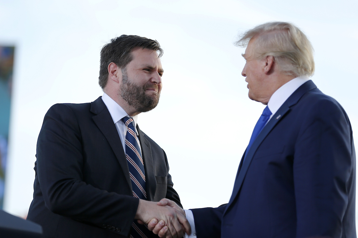 Vance and Trump at Ohio rally