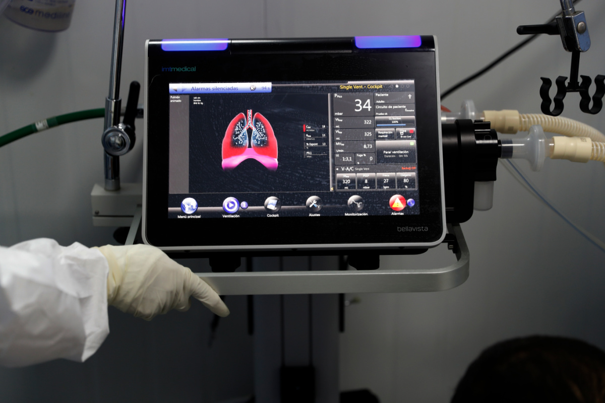 Ventilator monitor, 3-17-2021