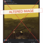 Image accompanying Photo shows “clearest image ever taken of Venus.”