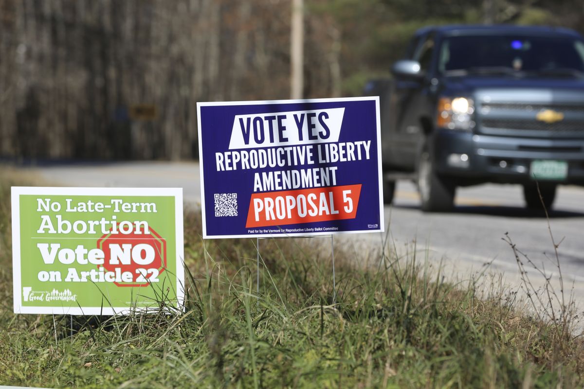Abortion ballot measure signs
