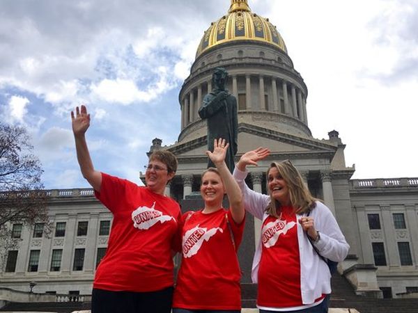 WV teacher strike pic