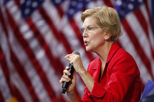 Elizabeth Warren by flag