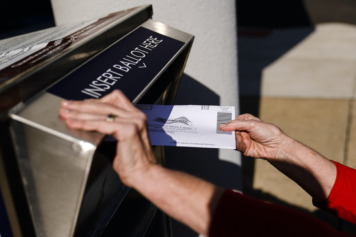 Willow Grove PA mail ballot drop box 10-25-21