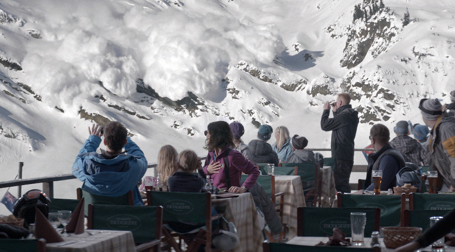 Avalanche scene from Force Majeure