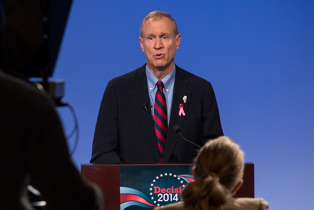 Bruce Rauner, 2014 debate
