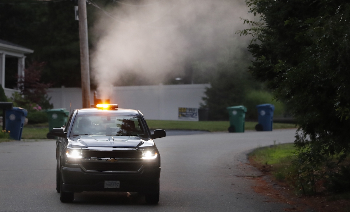 Mosquito spraying in Massachusetts, 7-8-2020
