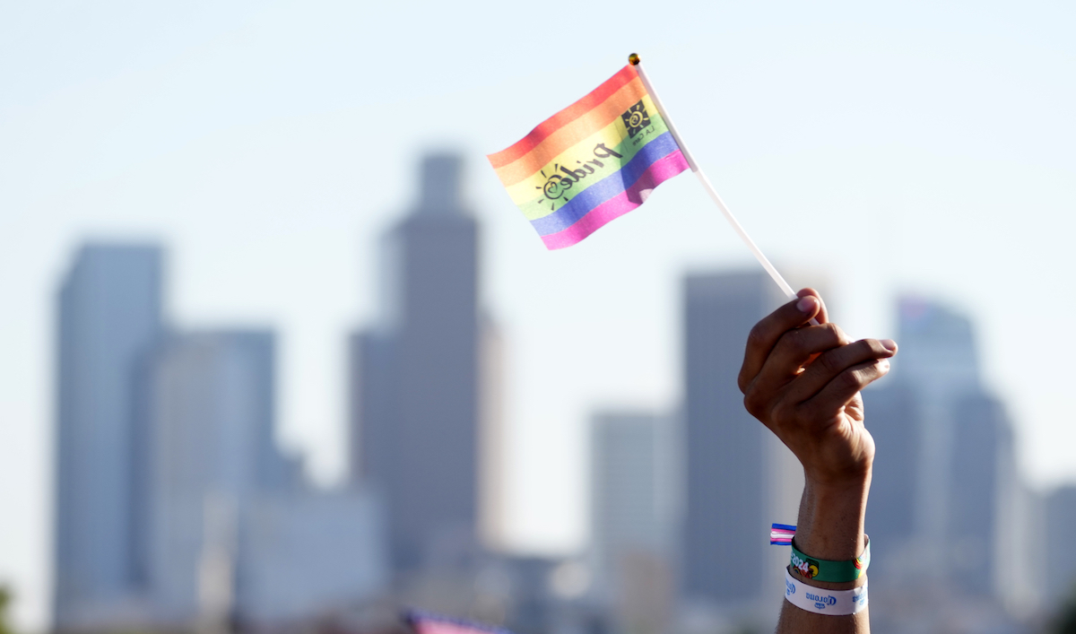 Pride flag in California