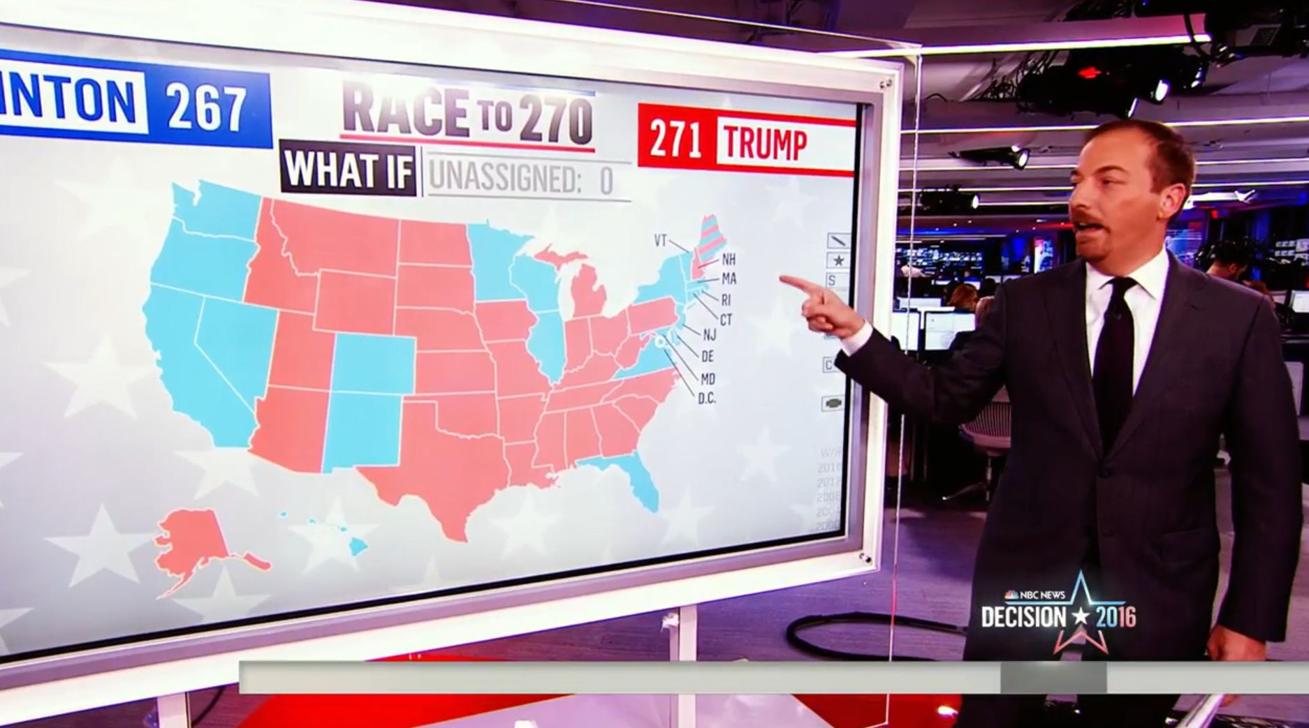 Chuck Todd and map