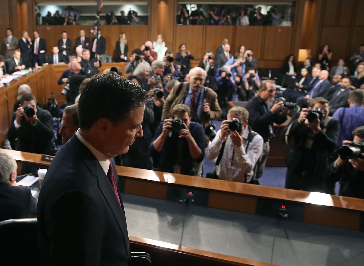 James Comey side view