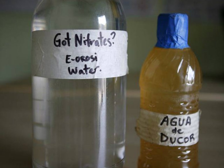 Contaminated water