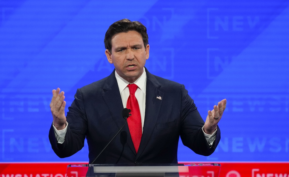 Ron DeSantis at GOP debate in Tuscaloosa, Ala., 12-6-2023