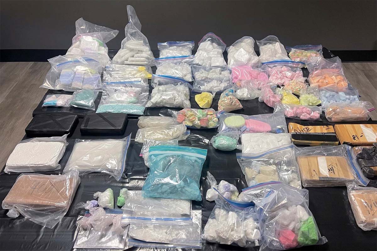 Alameda, California, drug bust for KFF story on fentanyl, 4-23-2022