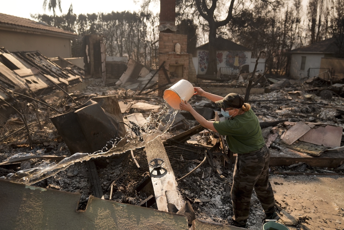 Palisades Fire in Los Angeles 1-9-25