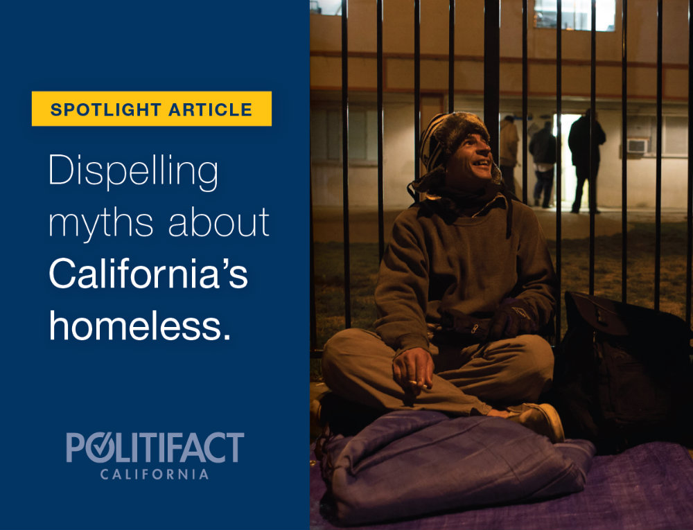 Homeless myth photo graphic