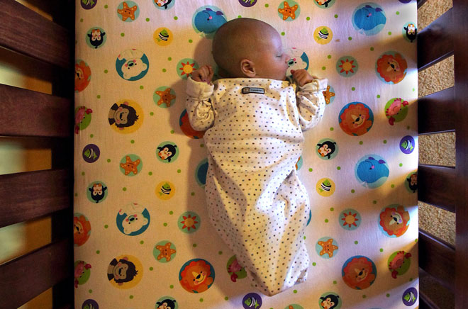 baby in crib