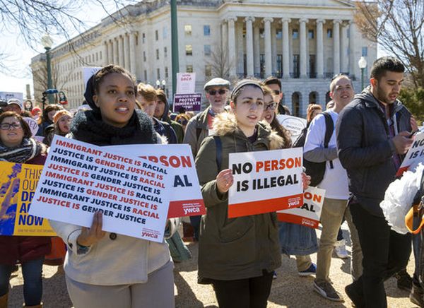 Immigration marchers