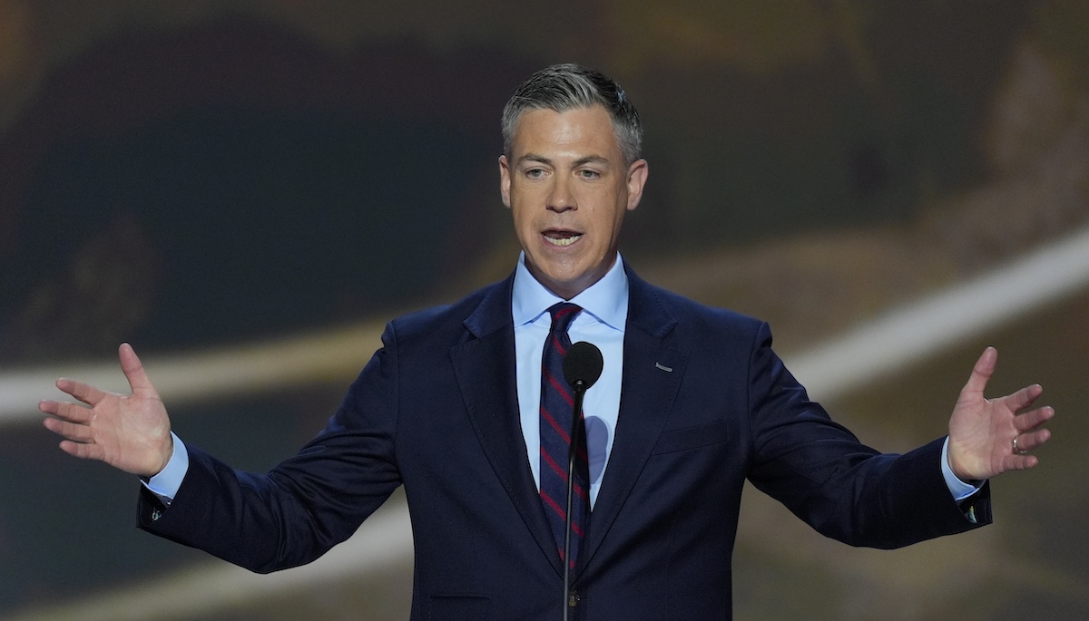 Re. Jim Banks, R-Ind. at RNC in Milwaukee, 7-16-2024