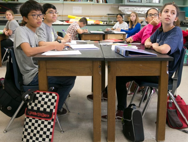 Kealing middle school students