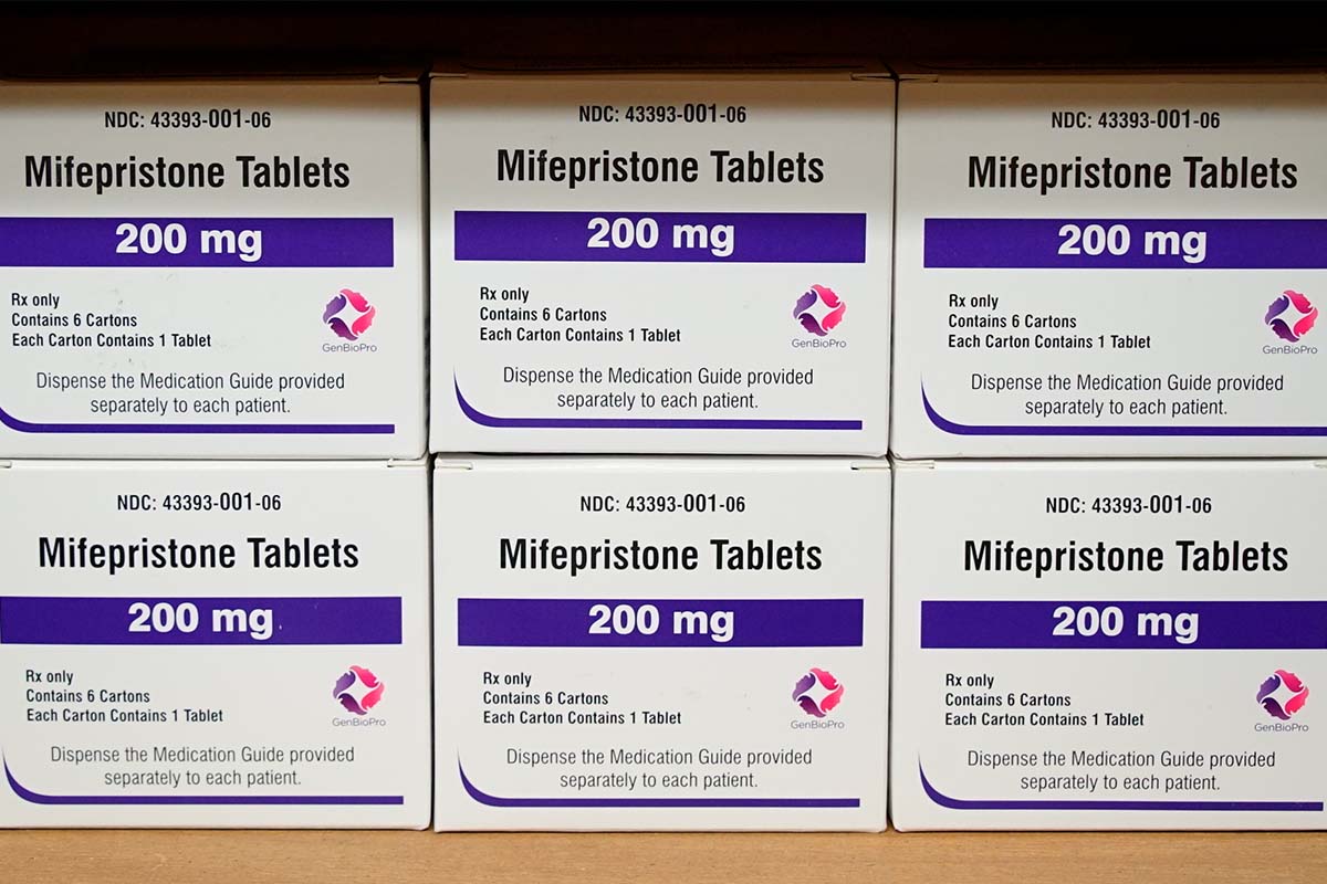 Mifepristone on West Alabama Women's Center shelf in Tuscaloosa, Ala., 3-16-2022