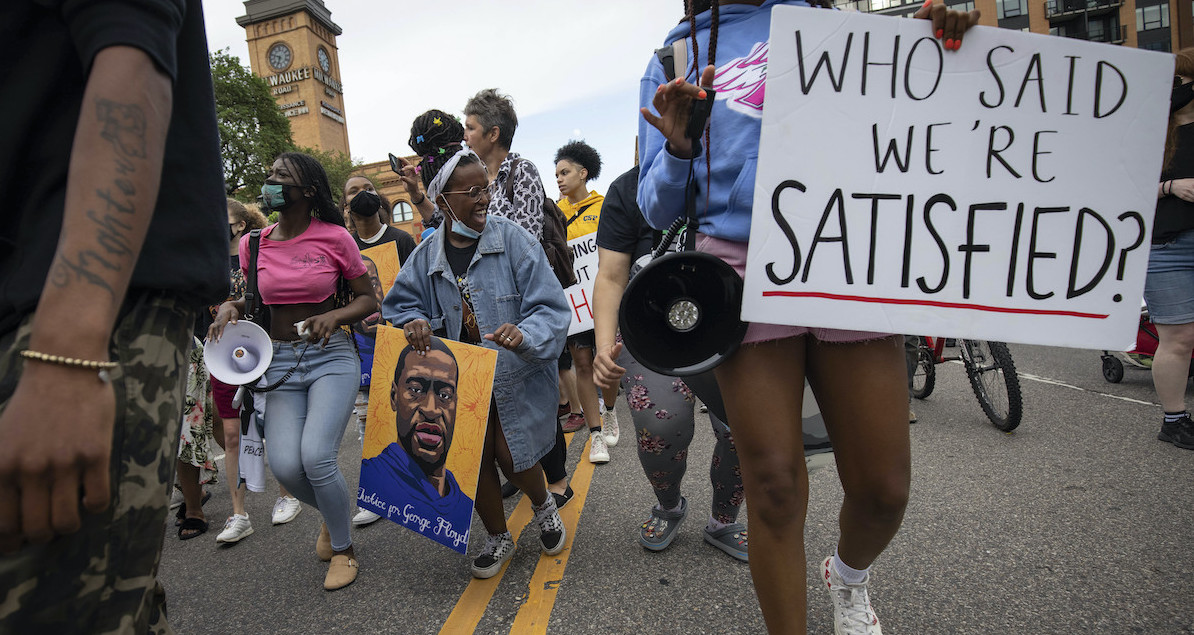 Minneapolis march for George Floyd anniversary 5-23-21