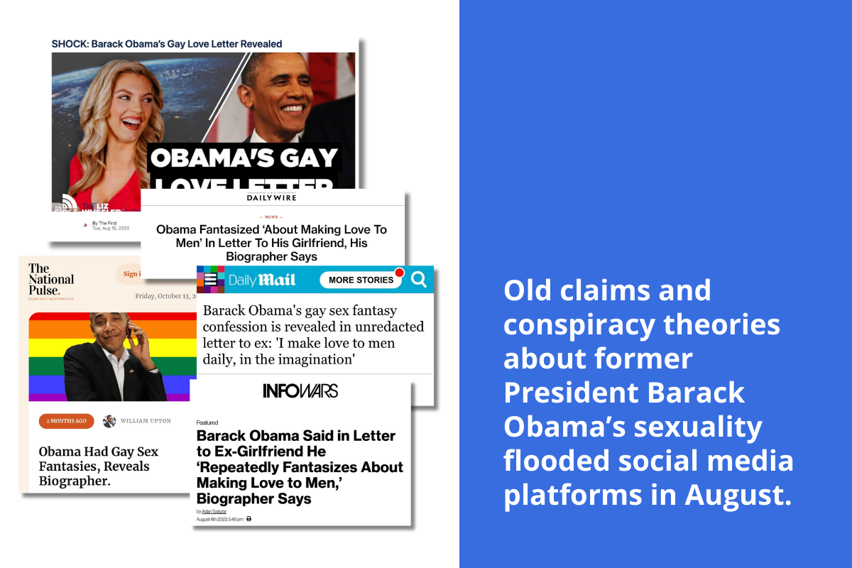 Graphic of Obama sexuality headlines