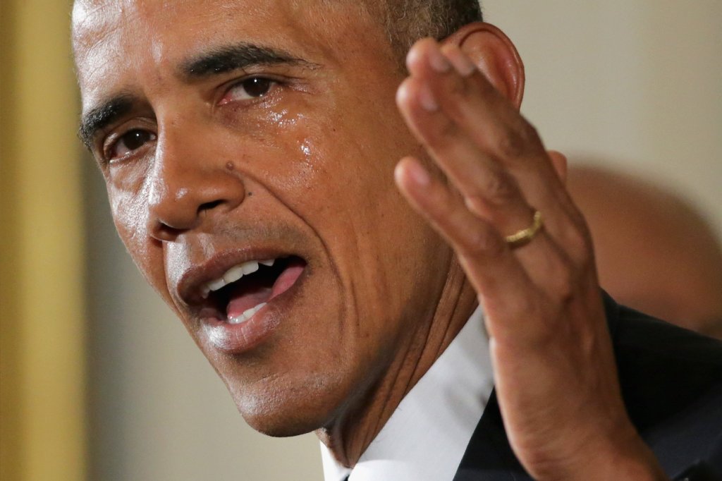 Obama cry