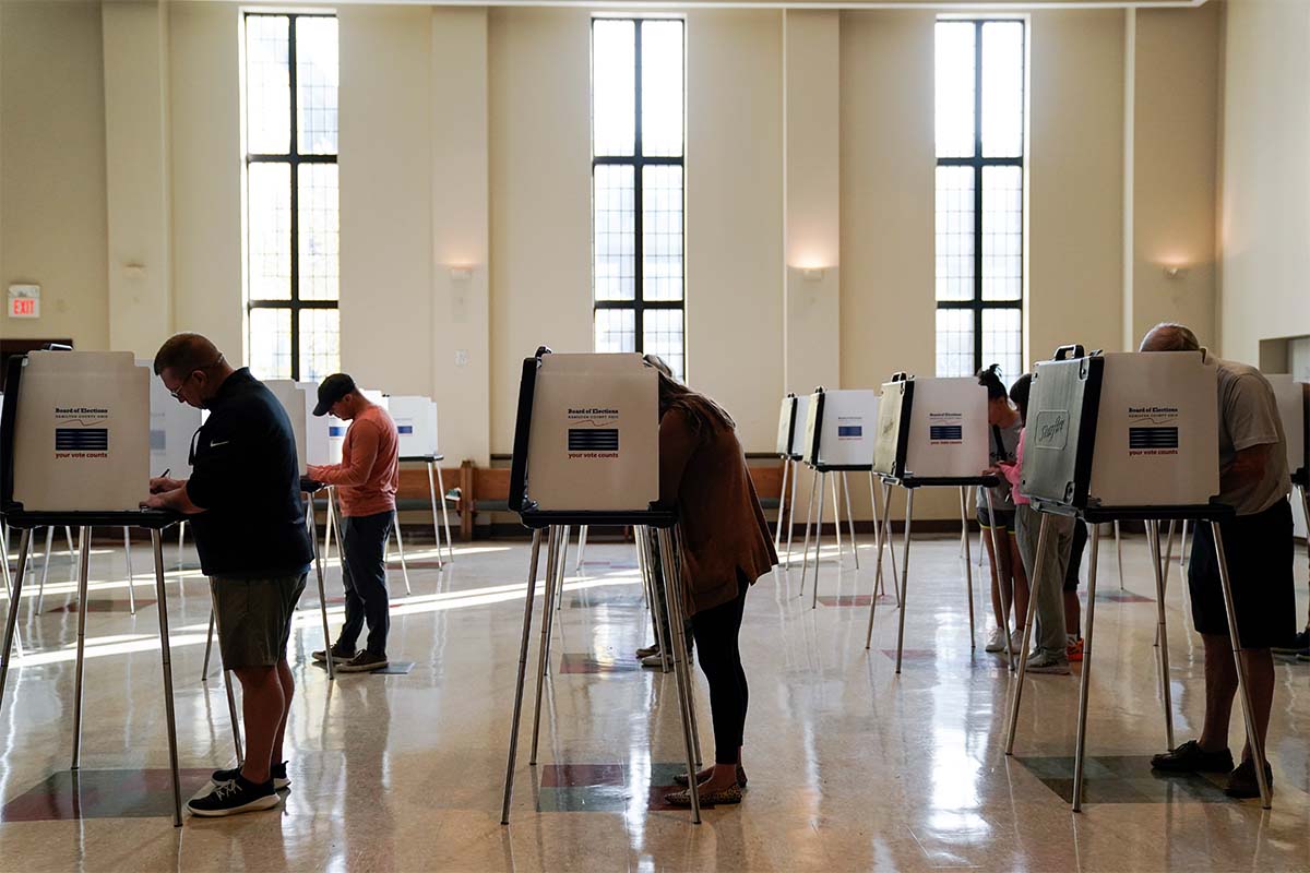 Voters in Cincinnati, 11-7-2023