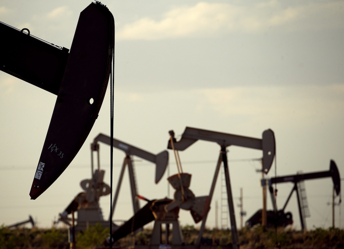 Oil pumps in a New Mexico oil field
